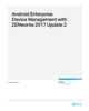 Android Enterprise Device Management with ZENworks 2017 Update 2