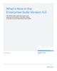 What’s New in the Enterprise Suite Version 4.0