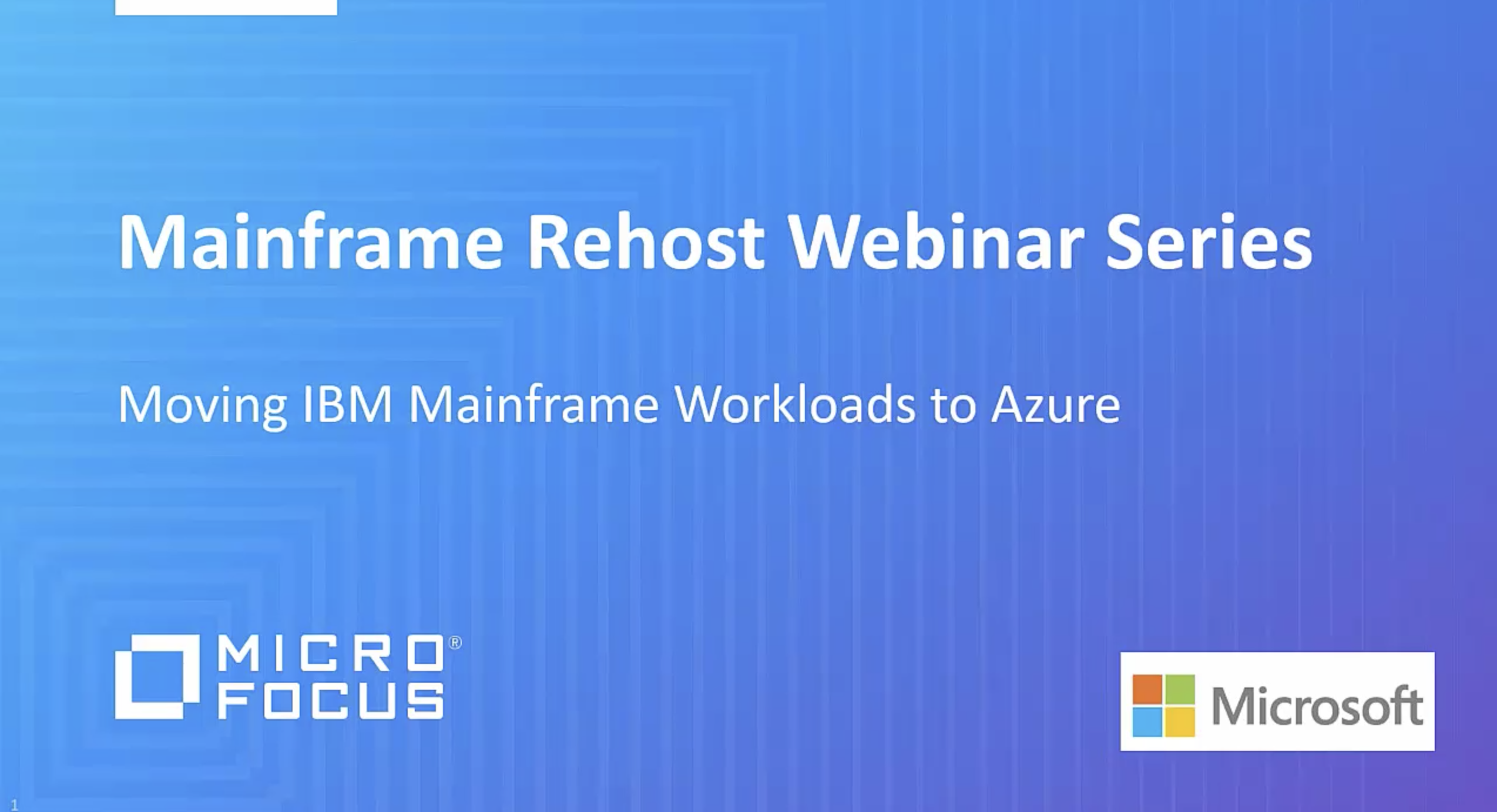 Moving IBM Mainframe Workloads to Azure