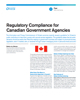 Regulatory Compliance for Canadian Government Agencies