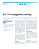 SMTP vs Integrated Archiving
