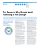 Top Reasons Why Google Vault Archiving Is Not Enough