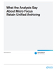 What the Analysts Say About Micro Focus Retain Unified Archiving