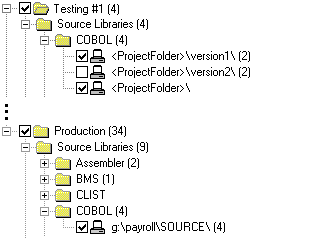 Example of workgroup concatenated search