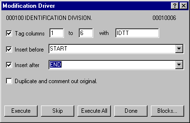 Modification Driver