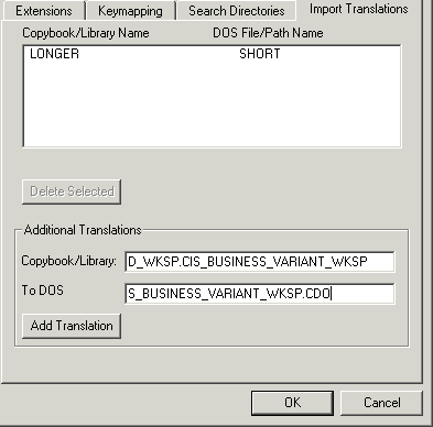 The Import Translations Dialog