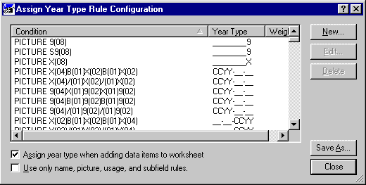 Rule configuration