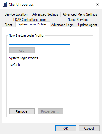 Location Profiles Tab