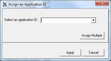 Assign an Application ID - Assign Single