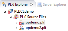 File that contain an error in the PLI Explorer
