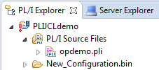 Projects containing an dependency error are marked with a red exclamation point in the PLI Explorer