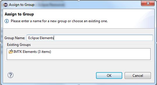 Assign to group dialog box