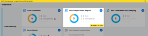 Sample pending review indication for workspaces.