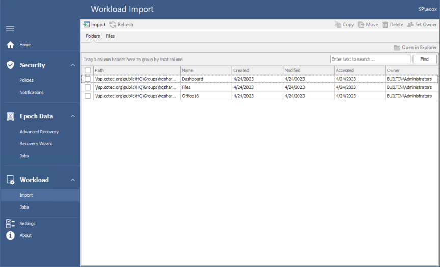Running Workload Jobs