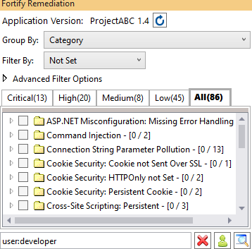 Fortify Remediation View