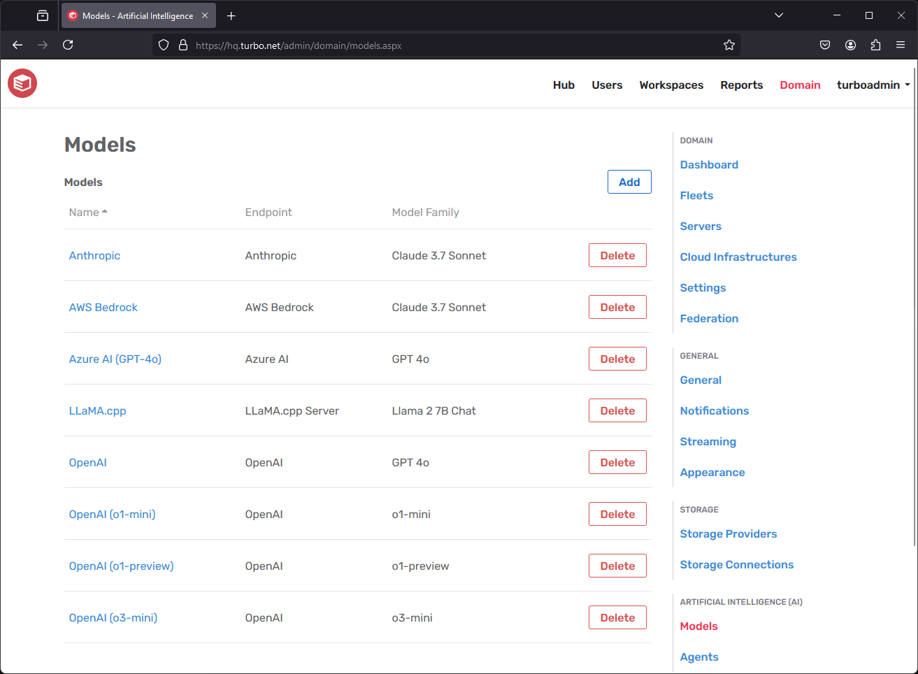Artificial Intelligence Models