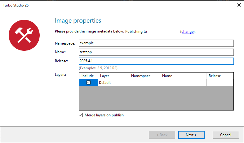 Turbo Studio Publish to Server