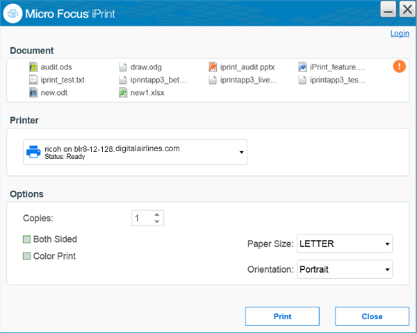 Sygdom Styre Tanke Windows: Context Menu-based Desktop Printing - Micro Focus iPrint Appliance  Administration Guide