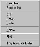 Context menu