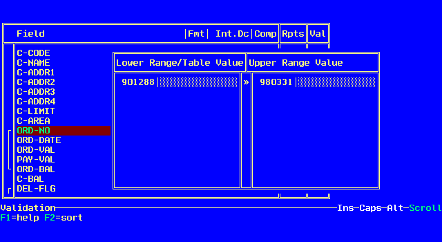 Range/Table Validation Alt Menu