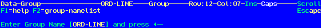 Group Name Menu