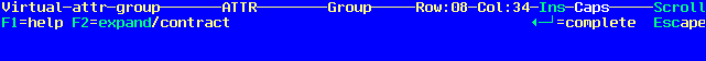 Group Size Maintenance Menu