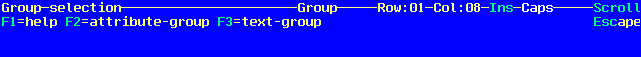 Group Selection Menu
