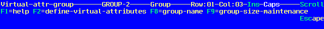 Attribute Group Menu