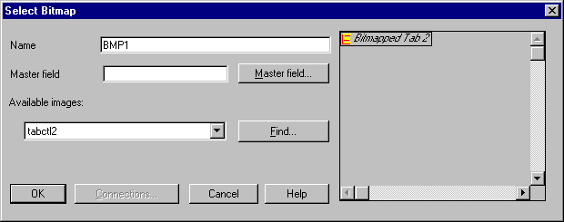 Select Bitmap Dialog Box