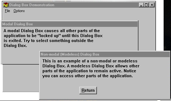 Typical Dialog Boxes