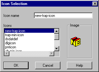 Icon Selection Dialog Box