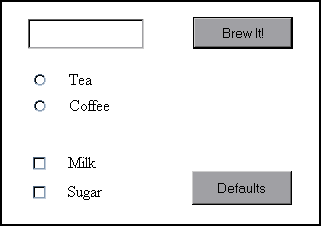 Drink Order Form with a New Pushbutton