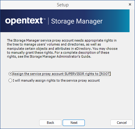 Configuring Storage Manager