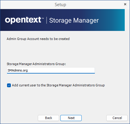 Configuring Storage Manager