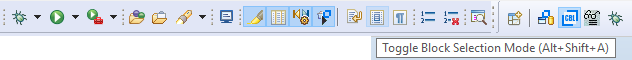Toolbar in Eclipse