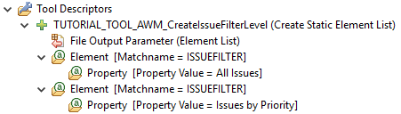 Tool: Create Issue Filter Level